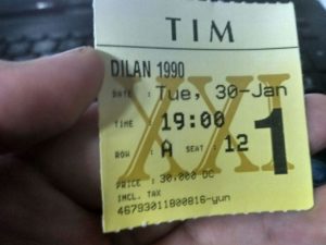 tiket nonton Dilan 1990 di TIM