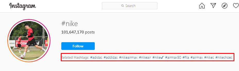 related hashtag