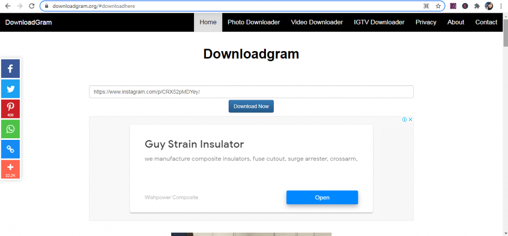 download video ig downloadgram