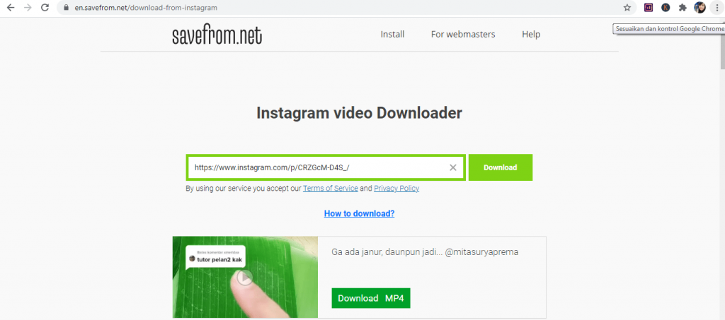 download video instagram