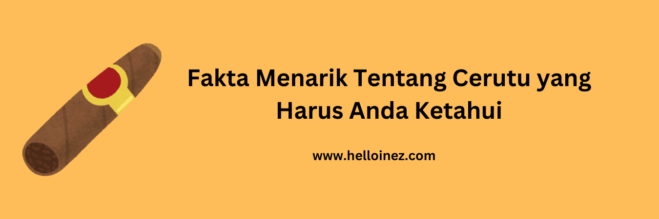 fakta menarik tentang cerutu