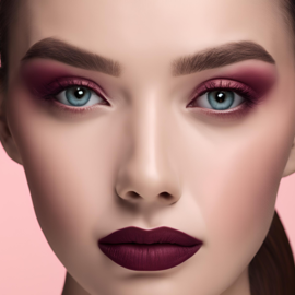 blush on burgundy