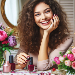 nail polish burgundy