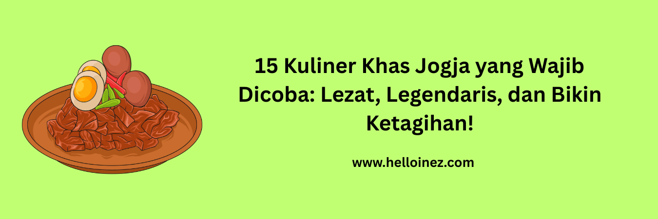 kuliner khas jogja