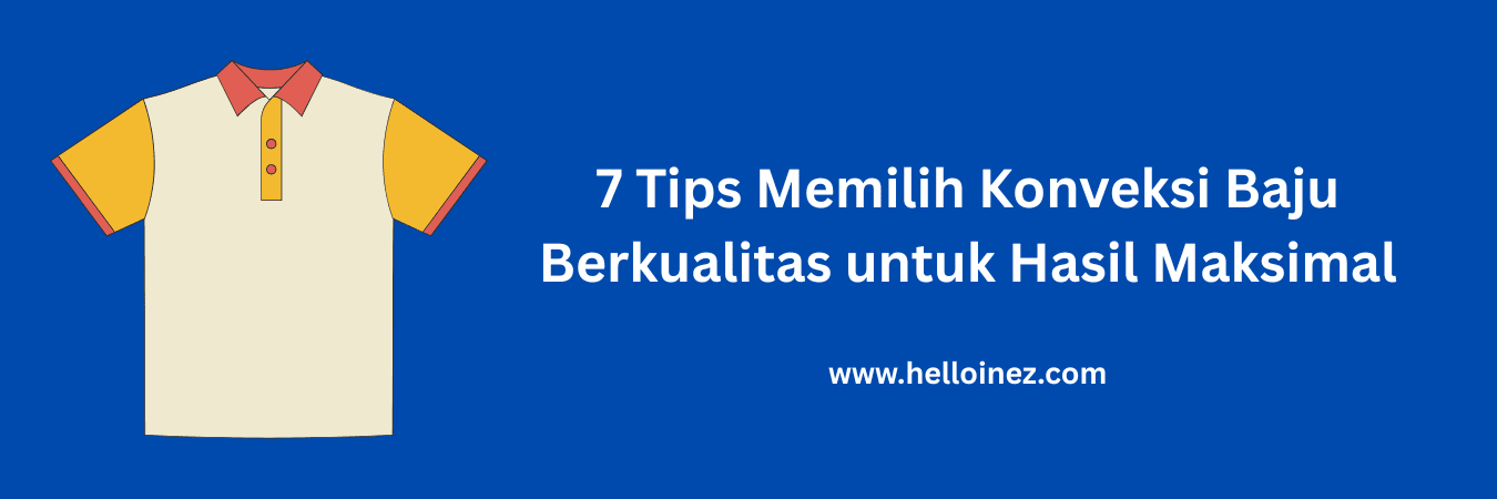 tips memilih konveksi baju